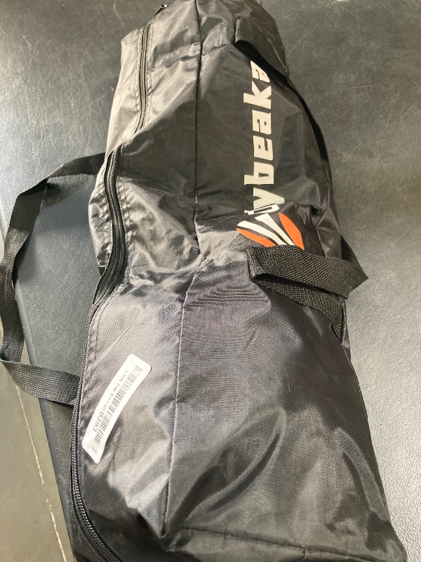 Photo 1 of 32ft Regulation Size Portable Outdoor Volleyball Net Set System for Backyard Beach with Height Adjustable Poles, PU Volleyball and Pump, Carry Bag, Boundary Line - Easy Set Up & Anti-Sagging (Black)