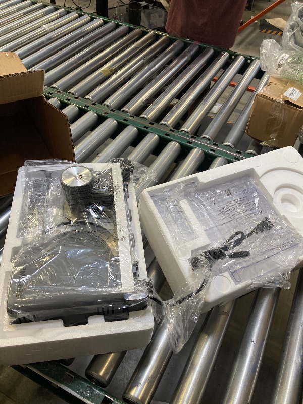 Photo 1 of AERKINE Bread Slicer for Homemade Bread - 120W Deli Food Slicer with Removable 6.7" Stainless Steel Blades, 0-18mm Adjustable Thickness, Sourdough Bread Slicer for Homemade & Commercial Use