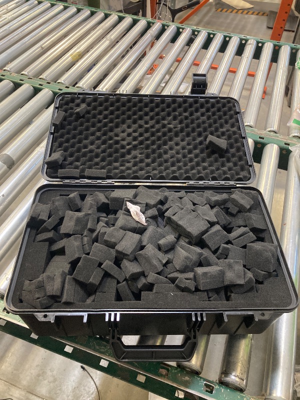Photo 1 of 17 inch HardShell Carrying Case,Water-resistant & Storage Box with Customizable Foam,Portable Protective Tool Box for Microphone,Recorder,Electronics,Tools,Cameras,Equipment and More