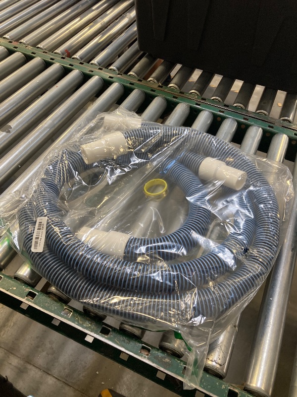 Photo 1 of 1.5" 6ft Pool Filter Pump Hose Kit - Above Ground Swimming Pool Vacuum Skimmer 1 1/2" Hose Replacement & Adapter Fittings - 2 Hoses, 2 Adapters, 4 Clamps, 2 PTFE Tapes