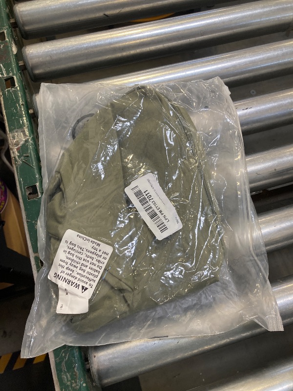 Photo 1 of Womens 2 Piece Workout Set Gym Leggings Zip Up Jacket Matching Set Tummy Control Pants Athletic Outfit XL Army Green