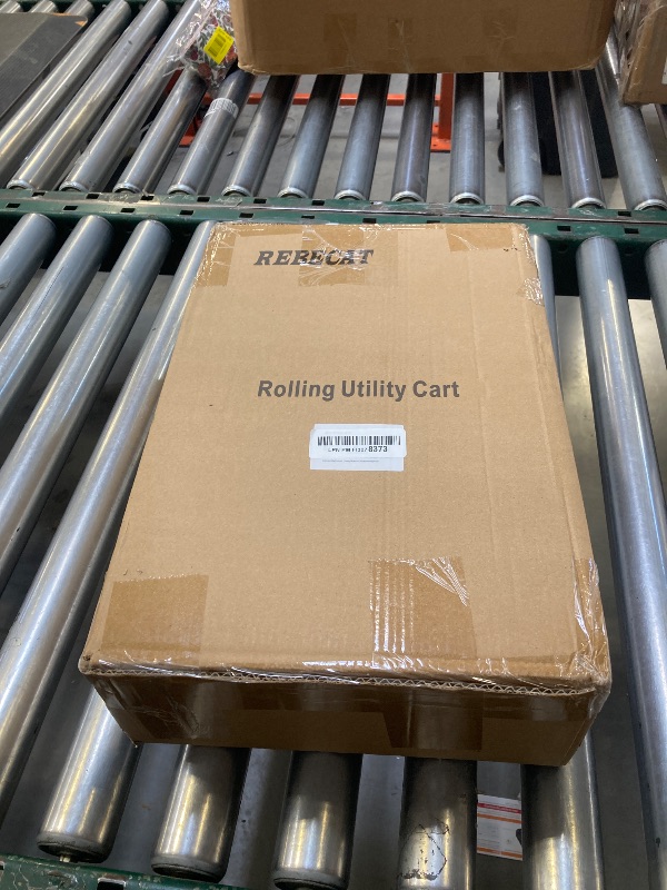 Photo 1 of 4 Tier Rolling Utility Cart with Drawer,REBECAT Utility Cart Made of Multifunctional Storage Organizer Tool for Kitchen,Bathroom,Living Room,Office(Gray)