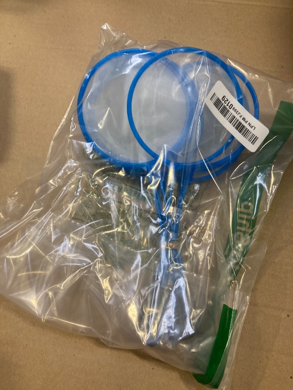 Photo 1 of 10 Pcs Aquarium Fish Tank Nets, Skimmer Net Fishing Nets Lightweight Tub Accessories Handheld Ultra Fine Mesh Net Outdoor Tools for Small Pools, Pond, Goldfish, Shrimp, 9.8 Inch (Blue)