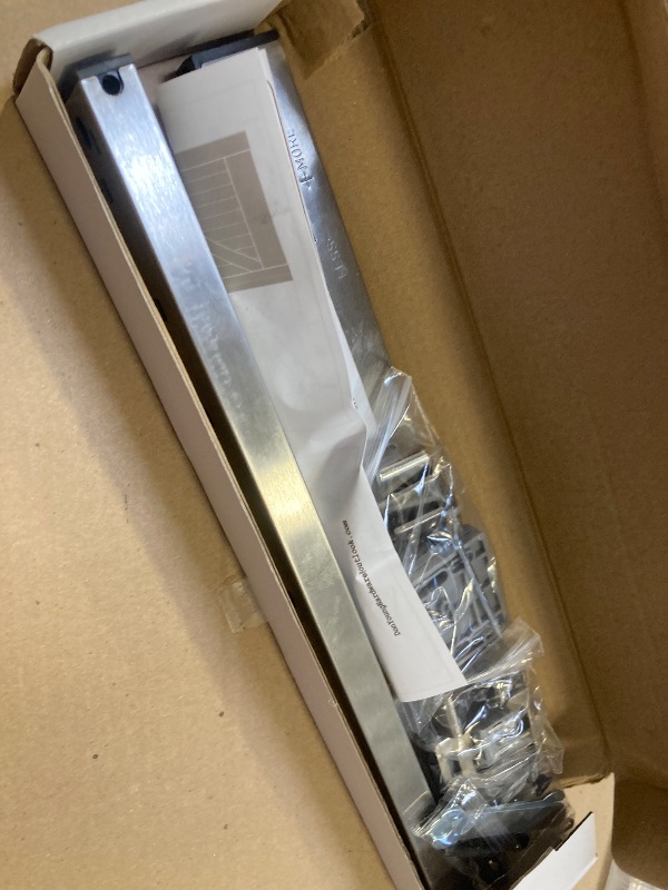 Photo 1 of 2PCS Stainless Steel Barn Door Soft Close Mechanism, Adjustable Tension Spring Buffer Damper, Hole-Free/Drilling Perfect for Silver Flat Track for Door Weight 77-132 Pounds with Actuator Spacers