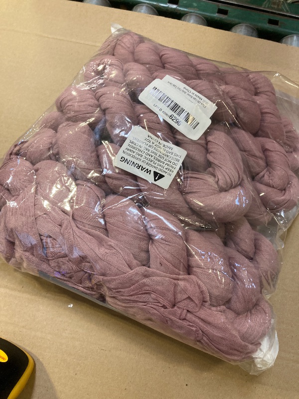 Photo 1 of 8 Pack 10Ft Table Runner 35x120 inch Dusty Rose Boho Gauze Table Cheese Cloth Long Wrinkled Sheer Table Runner for Wedding Bridal Shower Birthday Party Table Decor