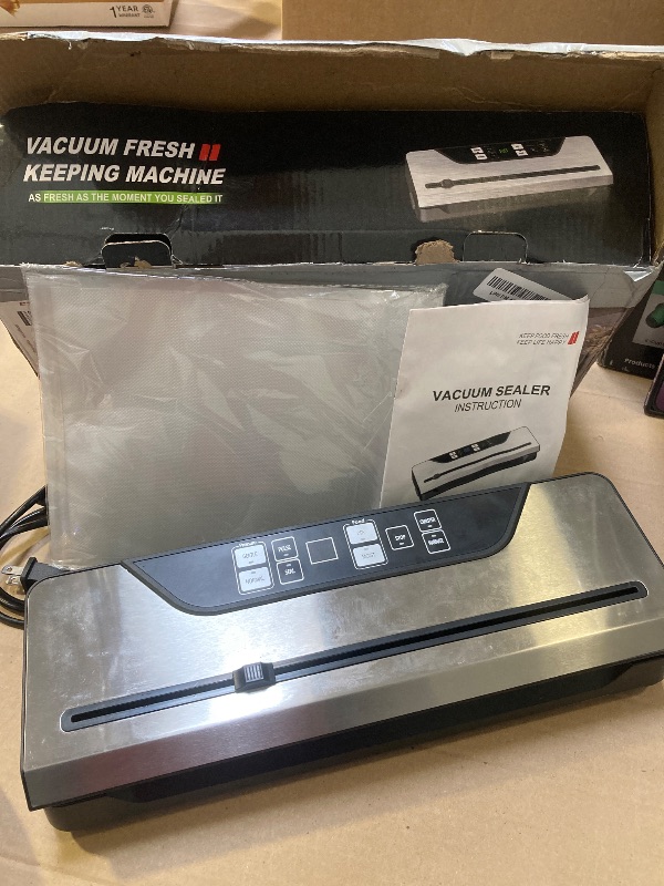 Photo 1 of Vacuum Sealer Machine 90Kpa Precision 10-in-1 Compact food saver vacuum sealer machine with Digital Timer,Dry & Moist Food Modes, food sealer with 10 Vacuum Bags & Bulit-in Cutter