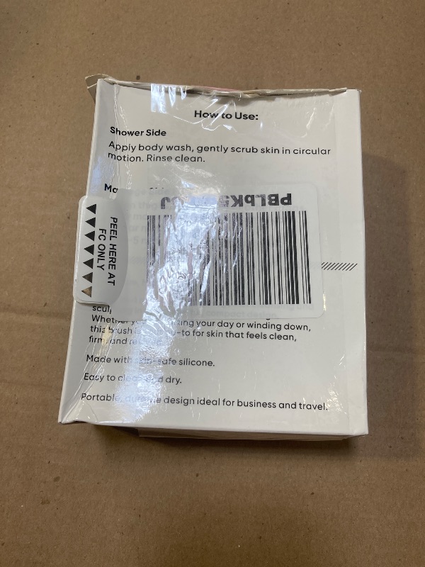 Photo 1 of 2 in 1 Silicone Body Scrubber, Anti Cellulite Massage Scrubber, Exfoliating Shower Brush for Men & Women, Removes Dead Skin, Reduces Cellulite, Improves Circulation, Fast Dry, Non Slip (1PC, Black)