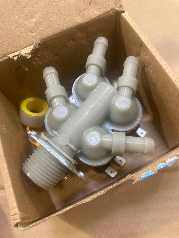 Photo 1 of 5220FR2008F 5220FR2008C Washer Water Inlet Valve – for LG Front-Load Washing Machines – Replaces OEM Part 5220FR2008C – Fixes No-Fill, Slow-Fill & Leak Errors