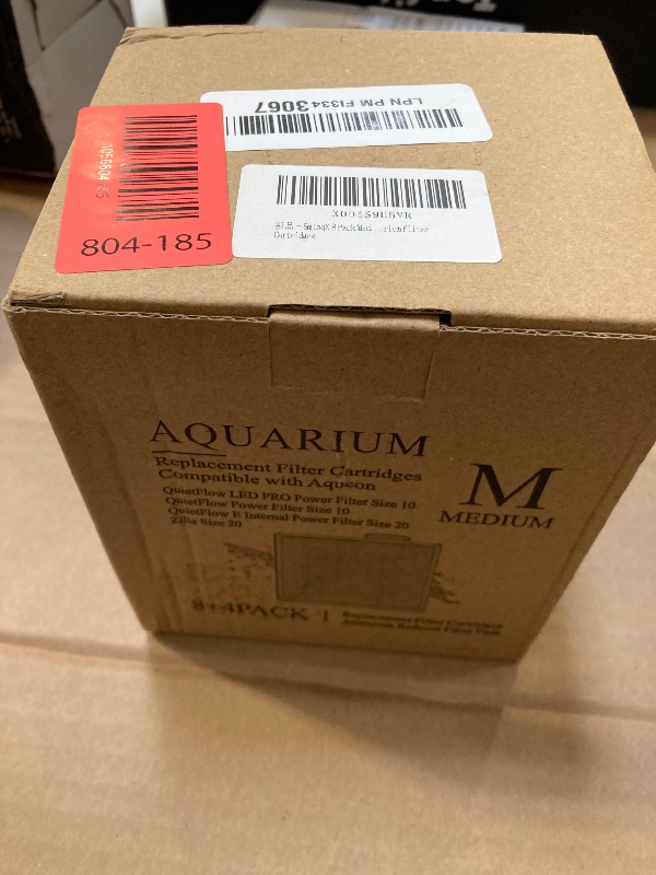 Photo 1 of 8 Pack Medium Filters Cartridges Compatible with Aqueon Fish Tank Filter Cartridges Compatible with Aqueon QuietFlow LED PRO Power Filter Size 10/Power Filter Size 10/E Internal Power Filter Size 20