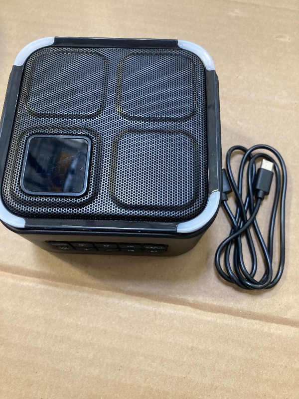 Photo 1 of 1pc Sound Machine White Noise Machine with 30 Soothing Sounds, 10W Bluetooth Wireless Speaker Alarm Clock with Lights, Rechargeable Sleep Machine with Timer, Gifts for Boys Girls Baby Kids Teens Adults