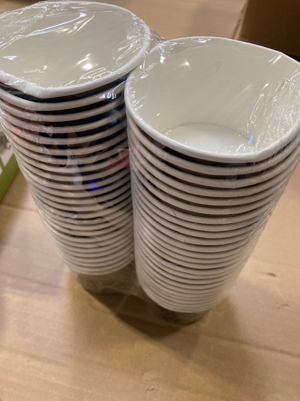 Photo 1 of Confettiville Paper Ice Cream Cups, 50-Count 9-Oz Disposable Dessert Bowls for Hot or Cold Food, 9-Ounce Halloween Party Supplies Treat Cups, Bats, Black and Silver