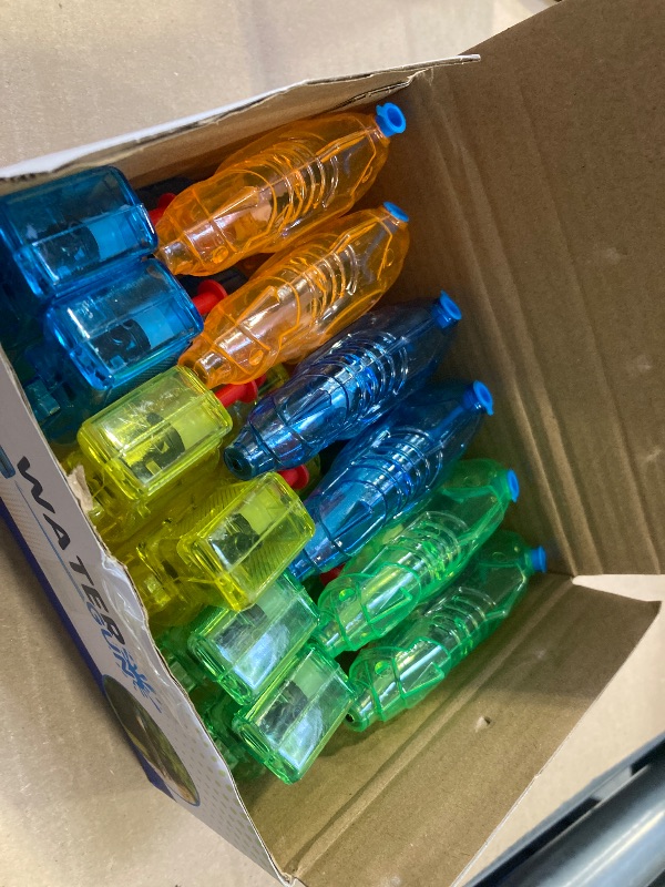 Photo 1 of 12 Packs Water Gun for Kids Squirt Toys Outdoor Beach Swimming Pool Game Summer Party Favor