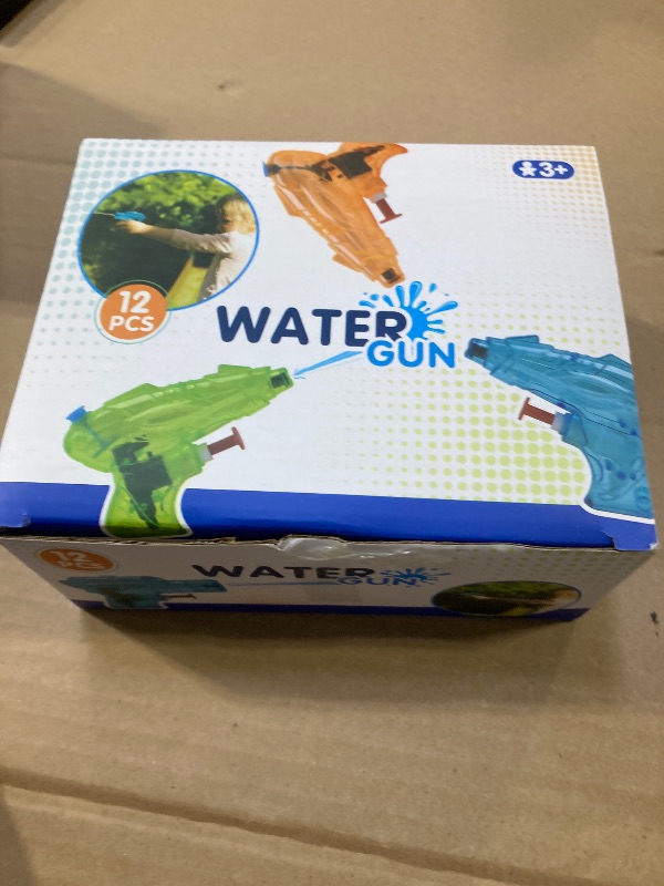 Photo 1 of 12 Packs Water Gun for Kids Squirt Toys Outdoor Beach Swimming Pool Game Summer Party Favor