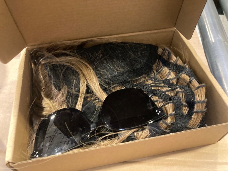 Photo 1 of Adequate 80s Mullet Wig for Women Fluffy and Layered Hairpiece for Perfect for Costume Parties and Cosplay (Light Brown)