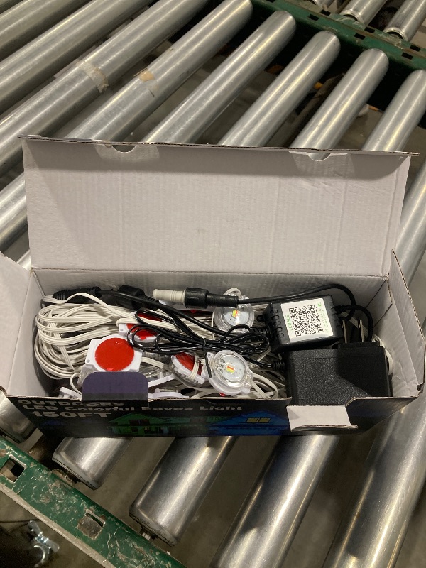 Photo 1 of 150FT Permanent Outdoor RGB Lights - Waterproof Smart LED Eaves Lights with App/Remote Control, Music Sync & DIY Scenes, Perfect for Christmas, Halloween, Parties & Daily Decor, Ideal for House Roof