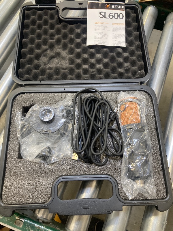 Photo 1 of Editors Keys USB SL600 Microphone for Professional Studio Quality Audio for Sound Recording, Includes Shock Mount, Cable & Padded Storage Case