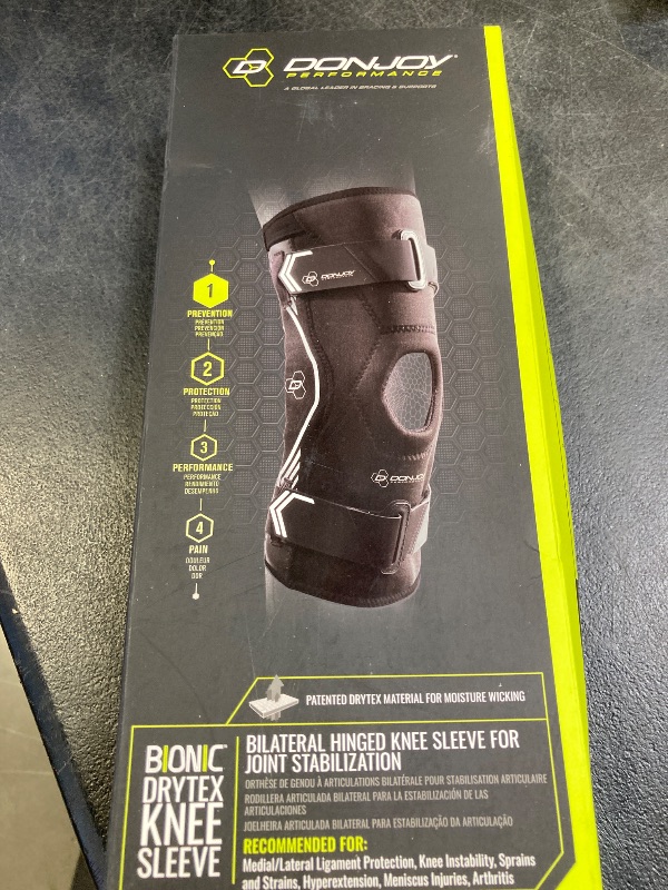 Photo 1 of DonJoy Performance Bionic Drytex Hinged Knee Sleeve, Large
