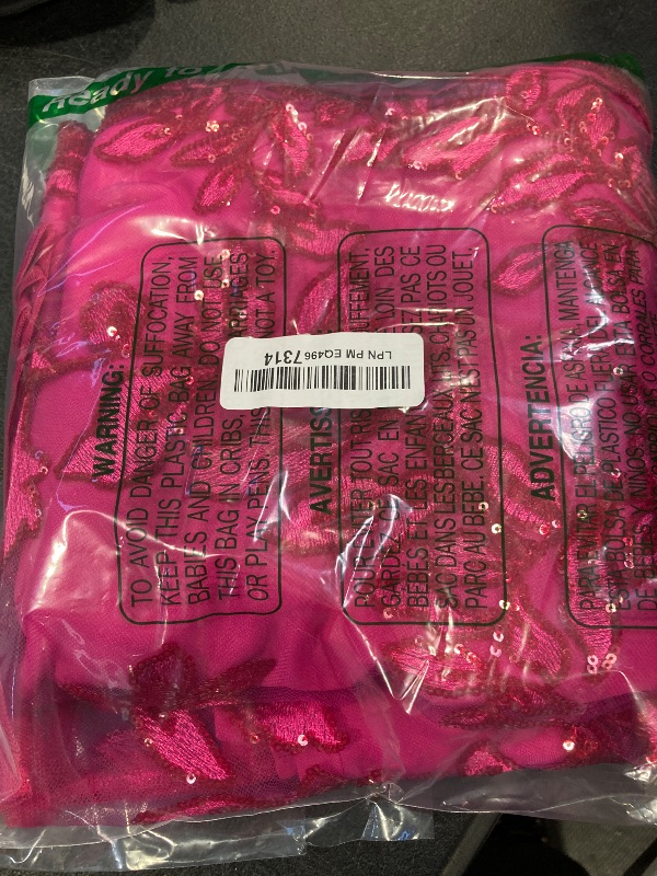 Photo 1 of Adrianna Papell Women's Sequin Leaf Sheath Dress, Hot Pink - 6