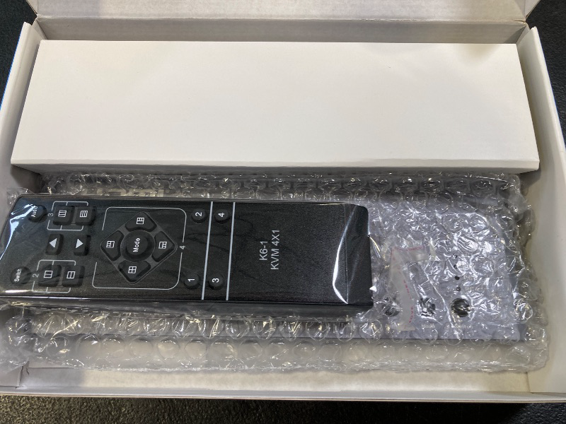 Photo 1 of 4x1 HDMI KVM Switch w/Multi-Viewer, 4K 60Hz Quad HDMI Screen Divider Switcher, 4 in 1 Out Seamless Switching with 4xUSB A 3.0 Cables, Quick View for Camera, PC, Laptop, Fire Stick, Roku