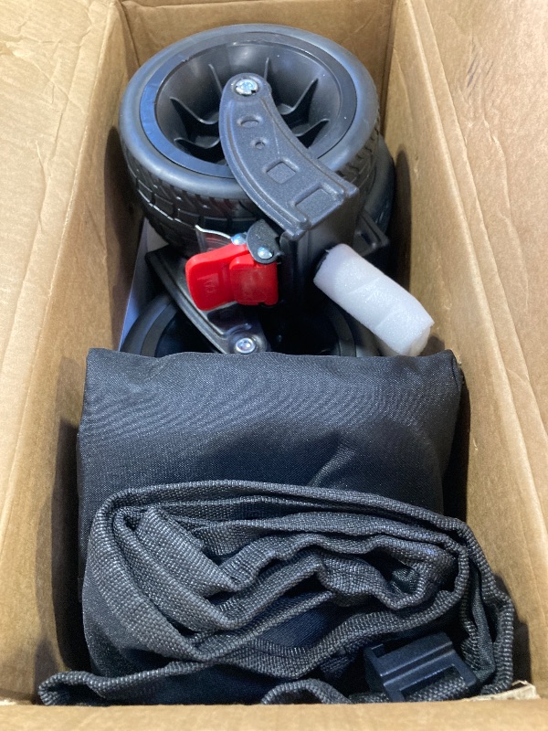 Photo 1 of 46" L Collapsible Foldable Extended Wagon, 500LB Weight Capacity with 280L Heavy Duty Folding Cart, Utility Wagon with All-Terrain Beach Wheel & Drink Holders, Black