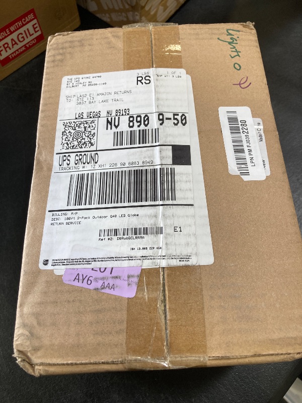 Photo 1 of 100ft 2-Pack Outdoor G40 LED Globe String Lights Dimmable Waterproof Shatterproof Light Strings with 52 Bulbs Connectable Commercial Hanging Lights for Christmas Patio House Backyard Balcony Party