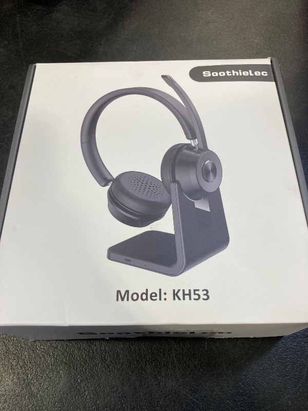 Photo 1 of (Upgraded Version) Wireless Headset, Bluetooth Headset with Noise Cancelling Microphone, Best Headphones with Mic Mute & USB Dongle for PC/Computer/Laptop/Cell Phones/Remote Work/Call Center