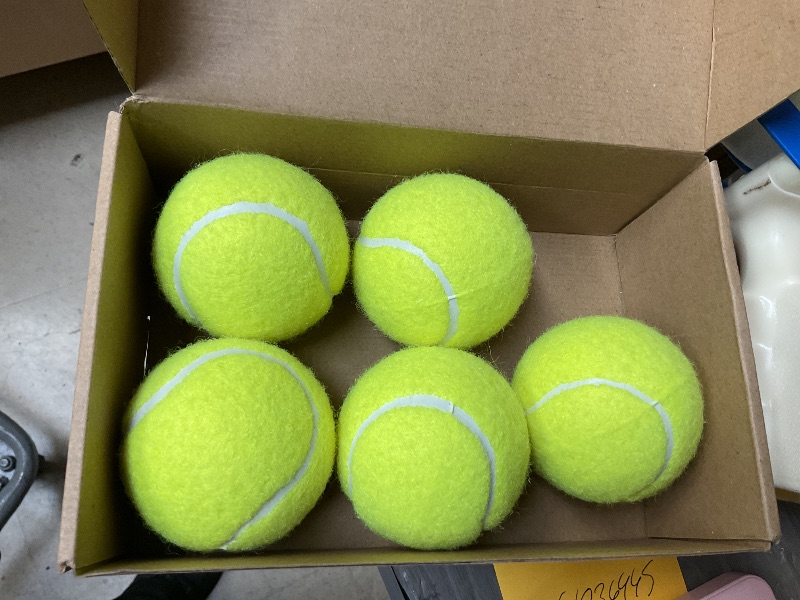 Photo 1 of PHOEPET 6-Pack Tennis Balls for Beginner Training Practice- Bulk Dog Balls for Fetch Chew Toys(Neon Yellow)