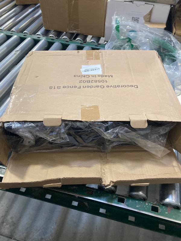 Photo 1 of 18 Pack Decorative Garden Fence Animal Barrier: 17 in(H) x 18 ft(L) Border Flower Rabbit Garden Fencing Small Arched Rustproof Metal No Dig Fence Landscape Decor for Yard