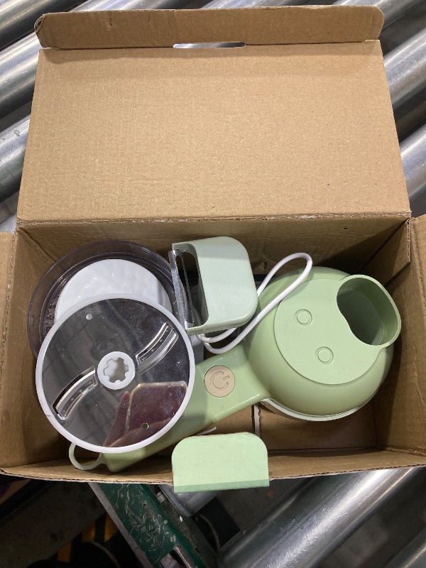 Photo 1 of 4 in 1 Handheld Electric Food Cutter Set, Kitchen Gods Wireless Food Processor for Fruits, Vegetables and Meat Green