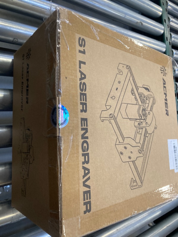 Photo 1 of ACMER S1 Laser Engraver, 3500mW Laser Engraver Machine Higher Accuracy Wood Cutter and Engraving Machine with Working Area 130x130mm,0.04mm Laser Spot for Wood Acrylic Metal Glass