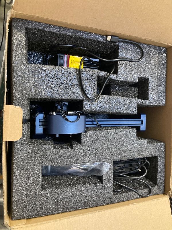 Photo 1 of ACMER S1 Laser Engraver, 3500mW Laser Engraver Machine Higher Accuracy Wood Cutter and Engraving Machine with Working Area 130x130mm,0.04mm Laser Spot for Wood Acrylic Metal Glass