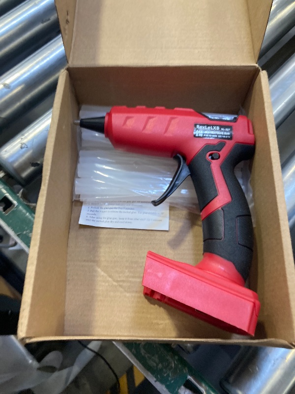 Photo 1 of Cordless Hot Glue Gun for Milwaukee, Suitable for Milwaukee 18V Li-ion Battery, 30s Quick Preheat Hot Melt Glue Gun with 30 Pcs Glue Sticks(7 * 150mm) for Arts & Crafts & DIY & Repairs(Tool Only)