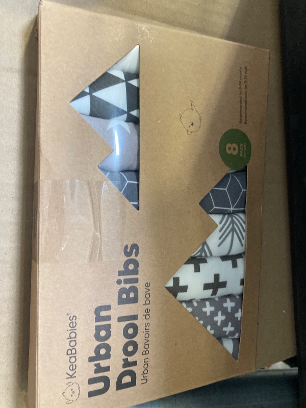 Photo 1 of 8-Pack Organic Baby Bibs for Boys, Girls - Soft Cotton Drooling and Teething Bibs for Baby Girl & Boy, Extra Absorbent, Easy To Clean & Put On for Toddler, Newborn, Infant 0-24 Months(Grayscale)