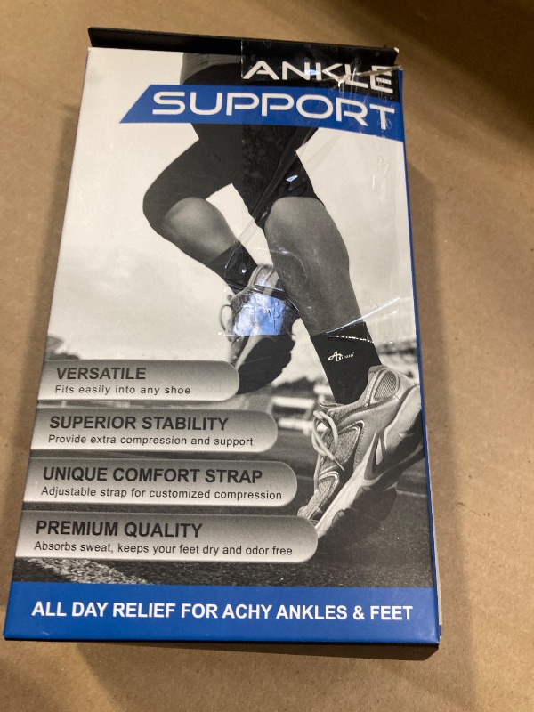 Photo 1 of ABIRAM Ankle Brace for Women & Men, Ankle Compression Sleeve, Foot Sleeve with Wrap, Ankle Support, Foot Brace for Sprained Foot & Arch, Plantar Fasciitis Relief Socks, Achilles Tendonitis