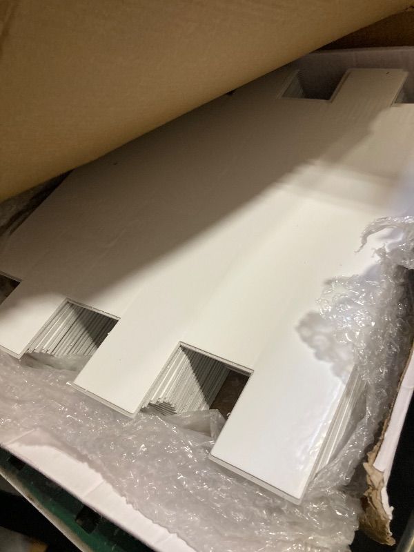 Photo 1 of 20-Pack Peel and Stick Tile Backsplash 12"X12" PVC Wall Tiles, Stick on Backsplash for Kitchen, Bathroom Tile, Fireplace Décor, Laundry Table, Stair Decals in Pure White