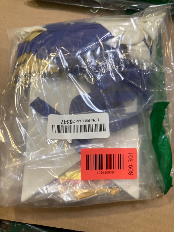 Photo 1 of 121pcs Royal Blue Gold Birthday Party Decorations with Happy Birthday Banner Foil Balloons for 16th 18th 21st 24th 32th 40th 50th 60th Birthday Decorations for Men