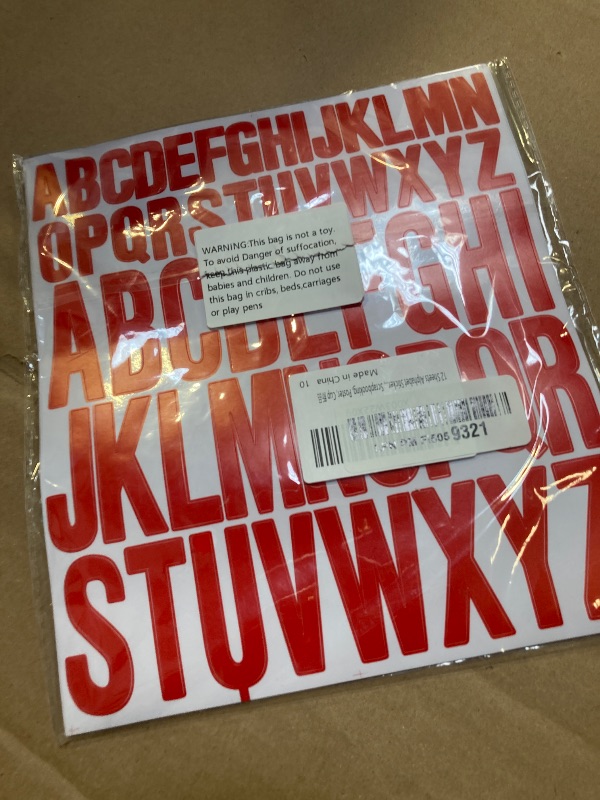Photo 1 of 12 Sheets Alphabet Stickers, Red Self Adhesive Vinyl Letter Stickers Aesthetic, Waterproof Letter Sticker for Water Bottles, Door, Car, Scrapbooking, Poster, Cup