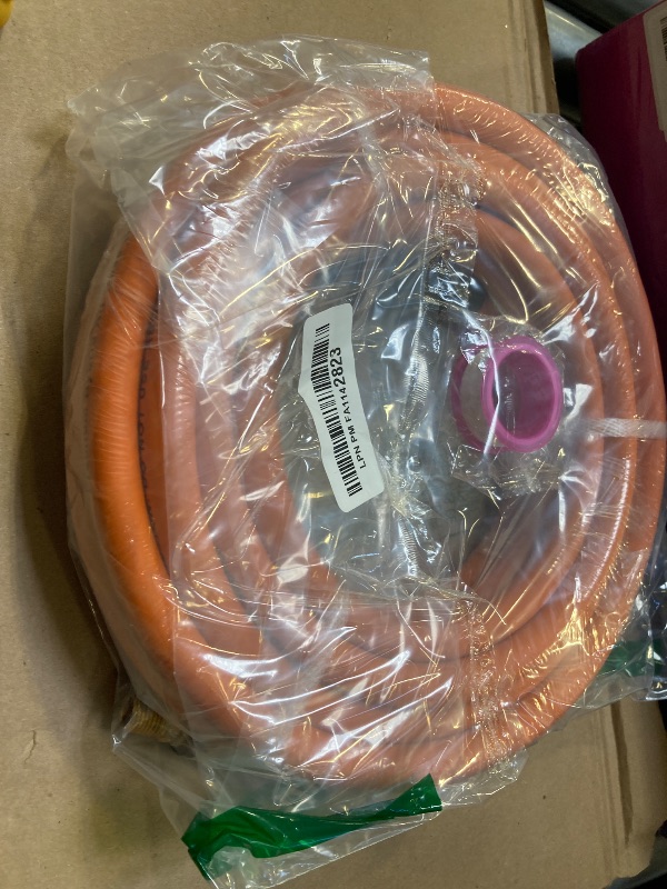 Photo 1 of Ailbiuko  Air Hose 3/8 Inch x 25 Feet Air Compressor Hose with 1/4 Inch Brass Air Coupler and Plug,Heavy Duty, Lightweight, Kink Resistant, All-Weather Flexibility, 300 PSI