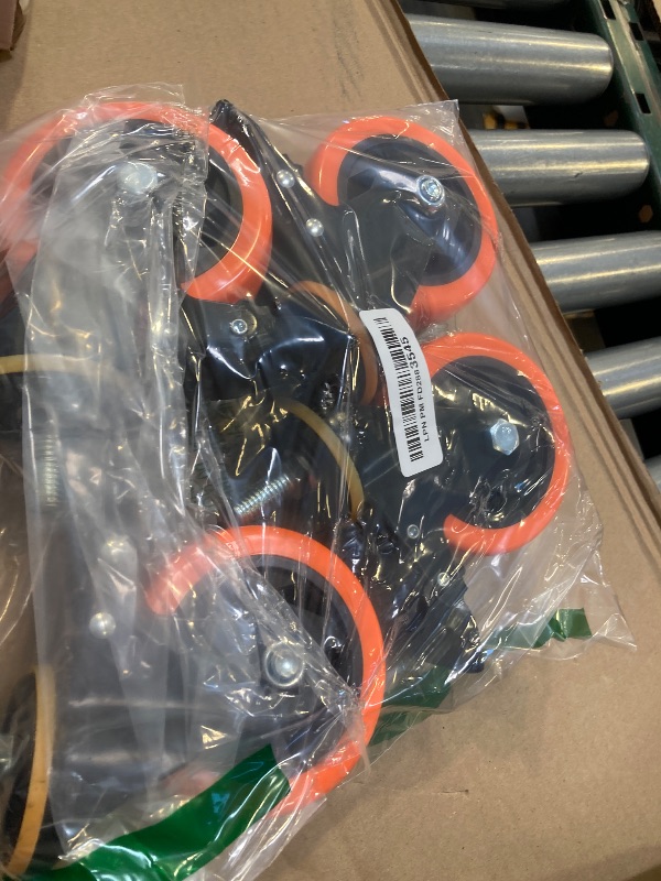 Photo 1 of 4 Inch Caster Wheels 2200Lbs, Threaded Stem Casters Set of 4 Heavy Duty, 1/2"-13 x 1