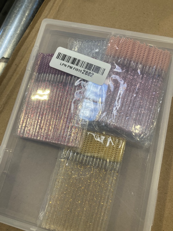 Photo 1 of 200pcs Skinny Mascara Wands Mini Spoolie Brushes Disposable Crystal Eyelash Brushes Thin Mascara Wands Micro Brush Lash Extension Supplies Lashes Extension Tools(Skinny-(Warm)-200)