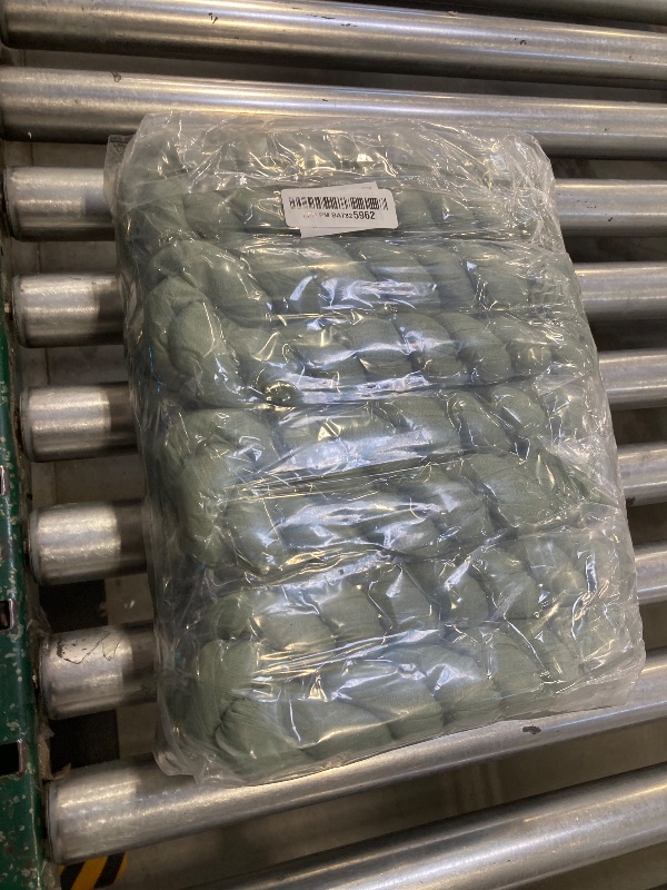 Photo 1 of 12 Pack 13Ft Cheesecloth Table Runner 35x157 Inch Boho Gauze Table Runner Cheese Cloth Long Rustic Table Runners for Wedding Bridal Shower Birthday Party Table Decor (Dusty Sage Green)