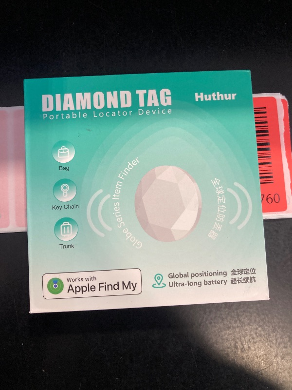 Photo 1 of 2 Pack Air Tracker Tag (Apple MFi Certified) Compatible with Apple Find My (iOS Only) Bluetooth Tracker, Smart Keys Finder and Item Locator with Waterproof Case for Wallet Luggage Backpack