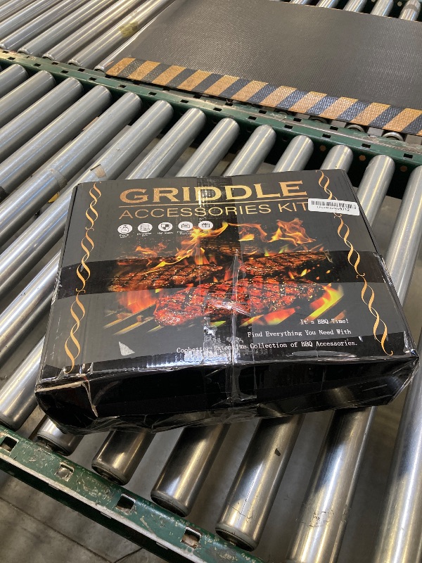 Photo 1 of 35PCS Griddle Accessories Kit, Flat Top Grill Accessories Set for Blackstone and Camp Chef, Grill Spatula Set with Enlarged Spatulas, Basting Cover, Scraper for Outdoor Barbecue