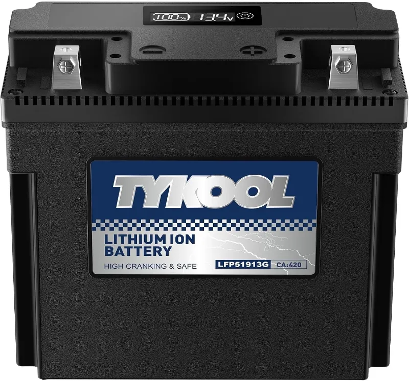 Photo 1 of 51913/51814 LiFePO4 Lithium Motorcycle Battery, 420CCA,Digital Readout, Fits for BMW motorcycle,R1200RT, K1200LT, R80GS; Champion Generator, Dual Fuel Generator, Lawn Mower Battery