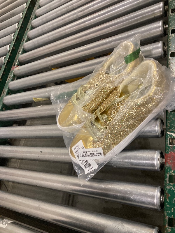 Photo 1 of AISFAES Glitter Sparkly Low Top Sequins Lace Up Tennis Shoes Comfort Bling Fashion Shiny Walking Shoes 12MEN
