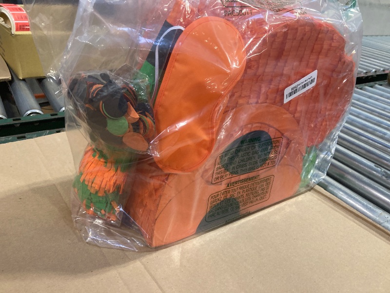 Photo 1 of 24" x 15" Large Halloween Pumpkin Pinata - Piñata Kit with Stick, Rope, Blindfold, Confetti for Halloween Decoration, Fall Harvest Celebrations