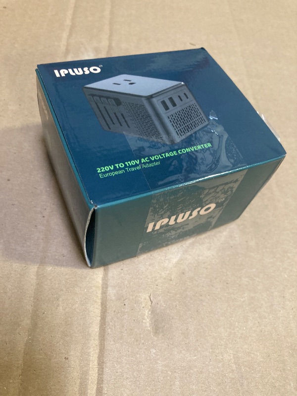 Photo 1 of 220V to 110V Voltage Converter US to Europe for Hair Dryer with Fast Charging 2 USB A 2 USB C, Power Converter Adapter Combo International Adapter A C G I (Black)