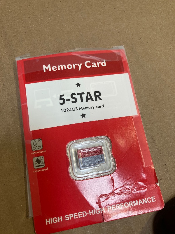 Photo 1 of 5-Star 1 TB Micro SD High Speed Memory Card for Car Navigation,Smartphone,Portable Gaming Devices,Camera and Drone