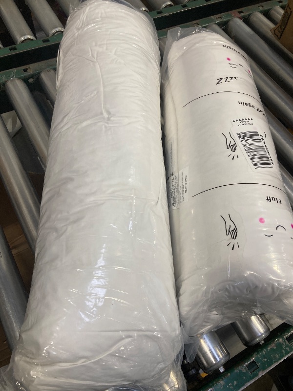 Photo 1 of Alanzimo Goose Feathers Down Pillows Standard/Queen Size Set of 2, Luxury Soft Feather Down Pillow for Sleeping, 100% Cotton Cover Hotel Collection Bed Pillows for Back,Stomach or Side Sleepers 20x28