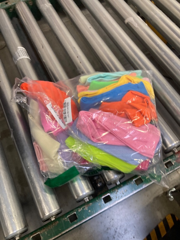 Photo 1 of 20 Pairs Women's Solid Color Crew Socks Lightweight Dress Sock for Women Girls (Bright Color)